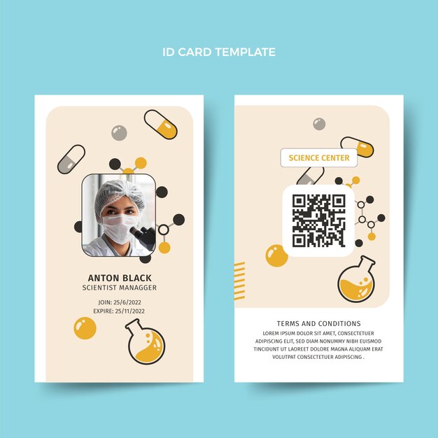 Scientist Id Card Template